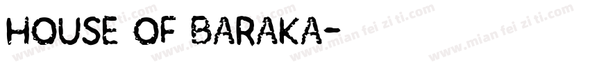 House of Baraka字体转换
